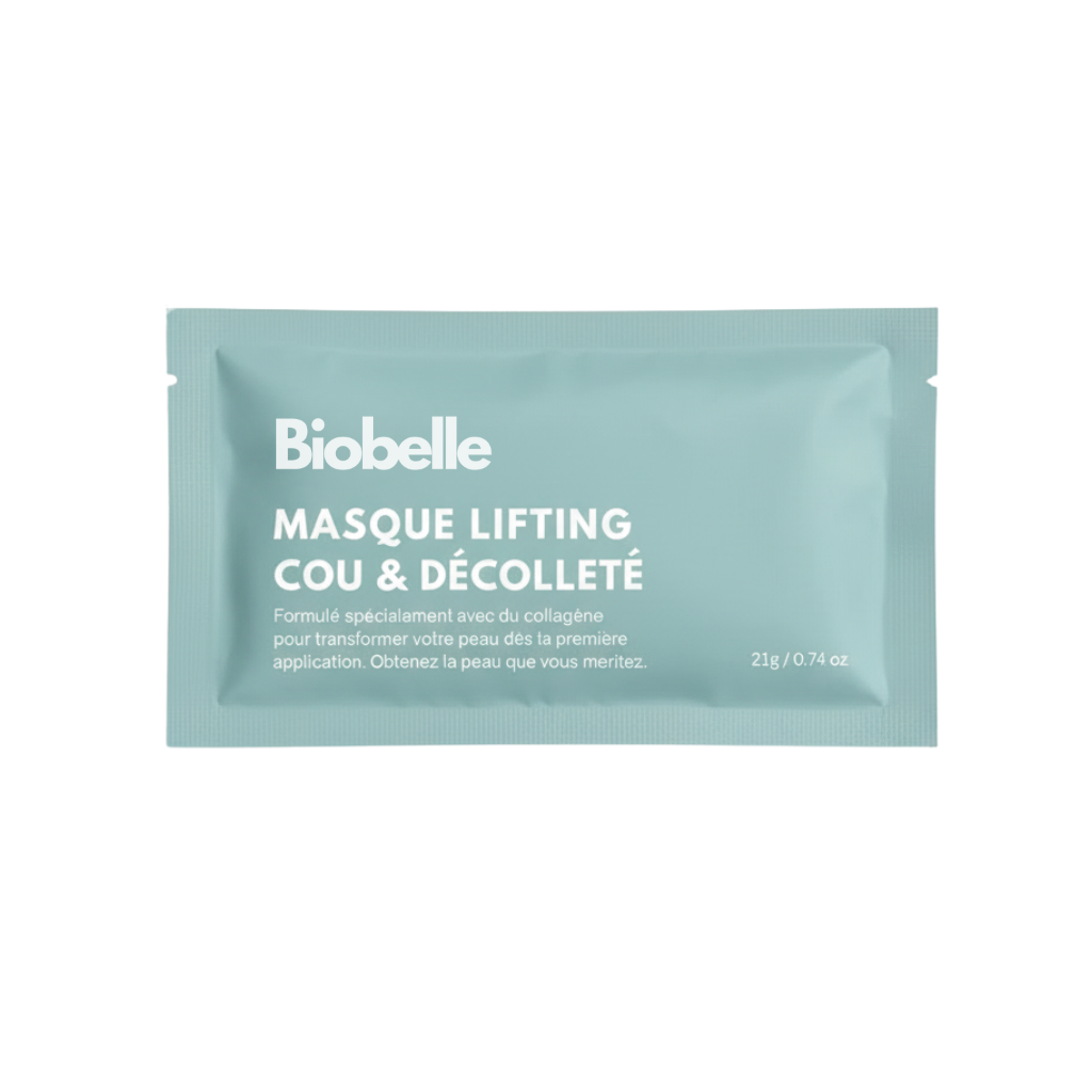 Coffret de 4 masques hydrogel cou et décolleté Biobelle – vue 2