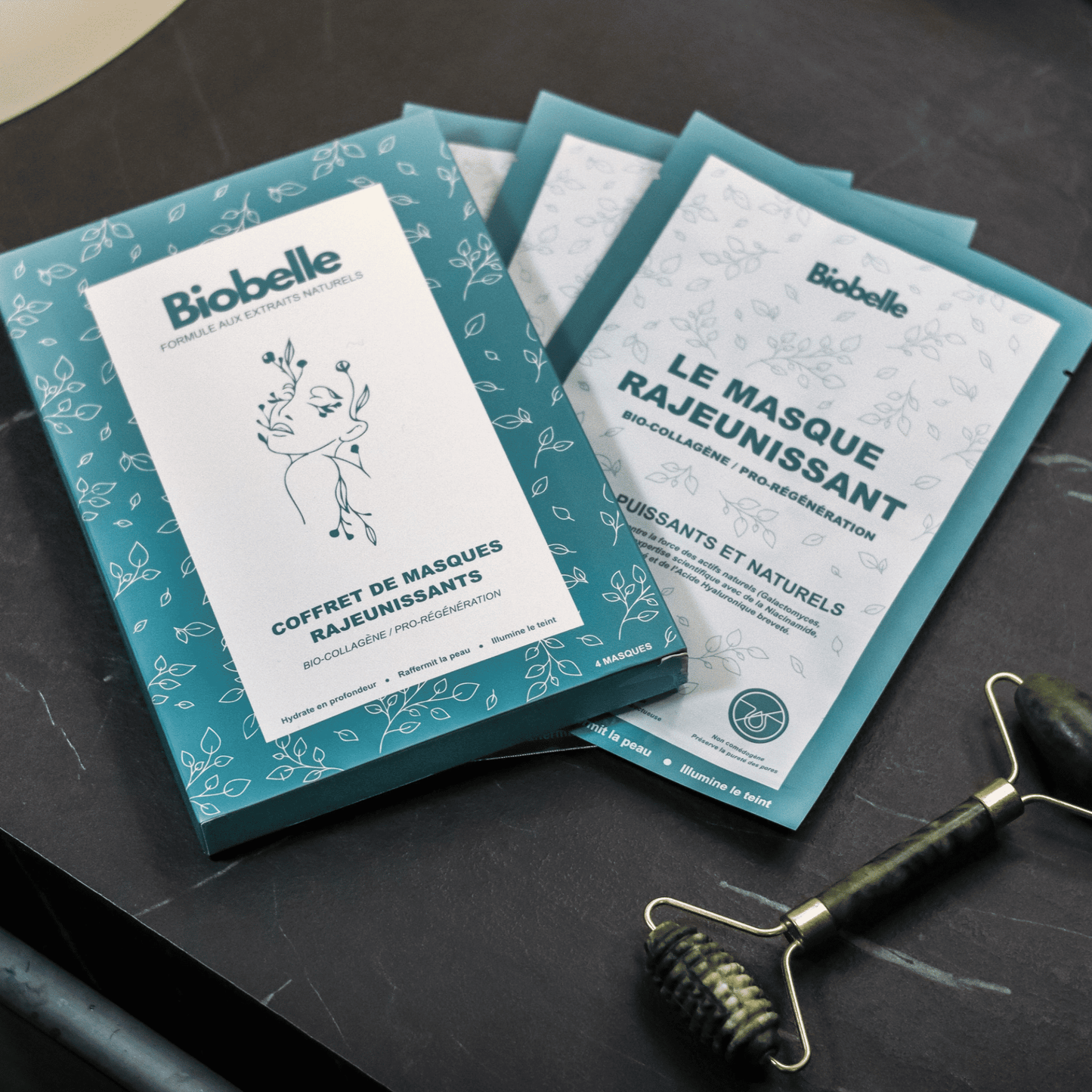 Masque rajeunissant au collagène Biobelle – hydrate, raffermit et illumine la peau