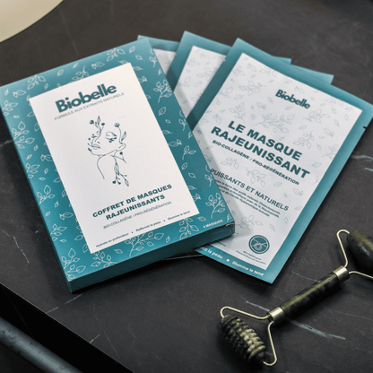 Masque rajeunissant au collagène Biobelle – hydrate, raffermit et illumine la peau
