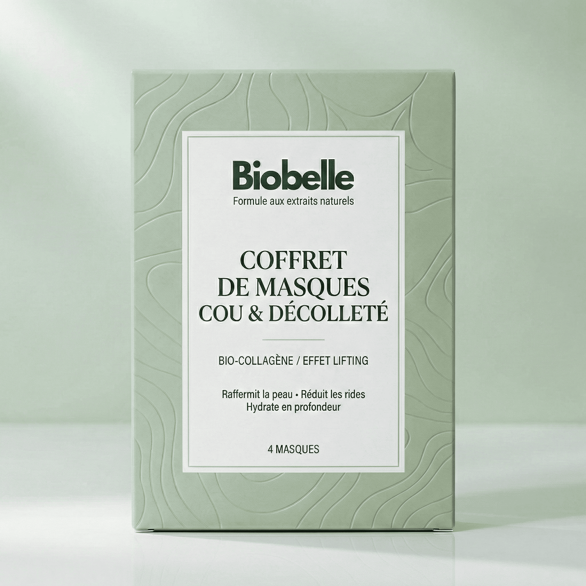 Coffret de 4 masques hydrogel cou et décolleté Biobelle