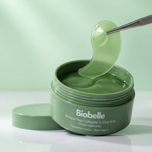 Pot de patchs yeux hydrogel à l'aloe vera Biobelle