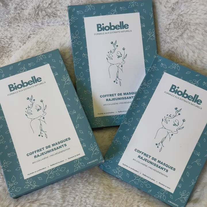 Vidéo de présentation du coffret de masques visage Biobelle